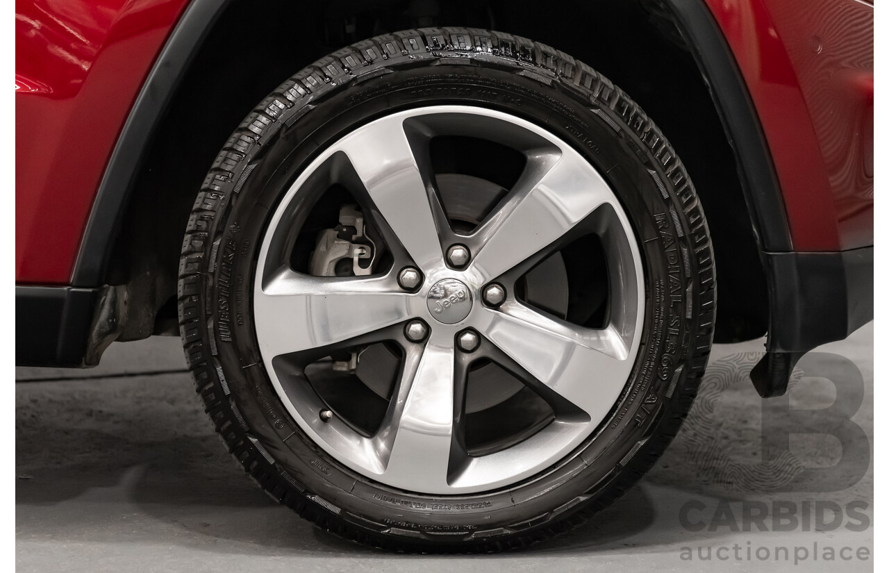 10/2013 Jeep Grand Cherokee Limited (4x4) WK MY14 4d Wagon Metallic Red Turbo Diesel V6 3.0L