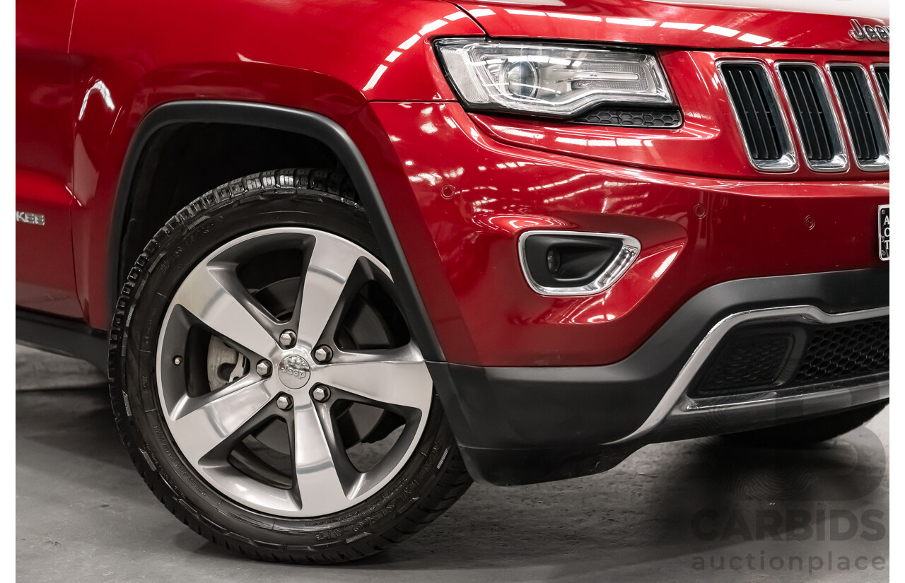 10/2013 Jeep Grand Cherokee Limited (4x4) WK MY14 4d Wagon Metallic Red Turbo Diesel V6 3.0L