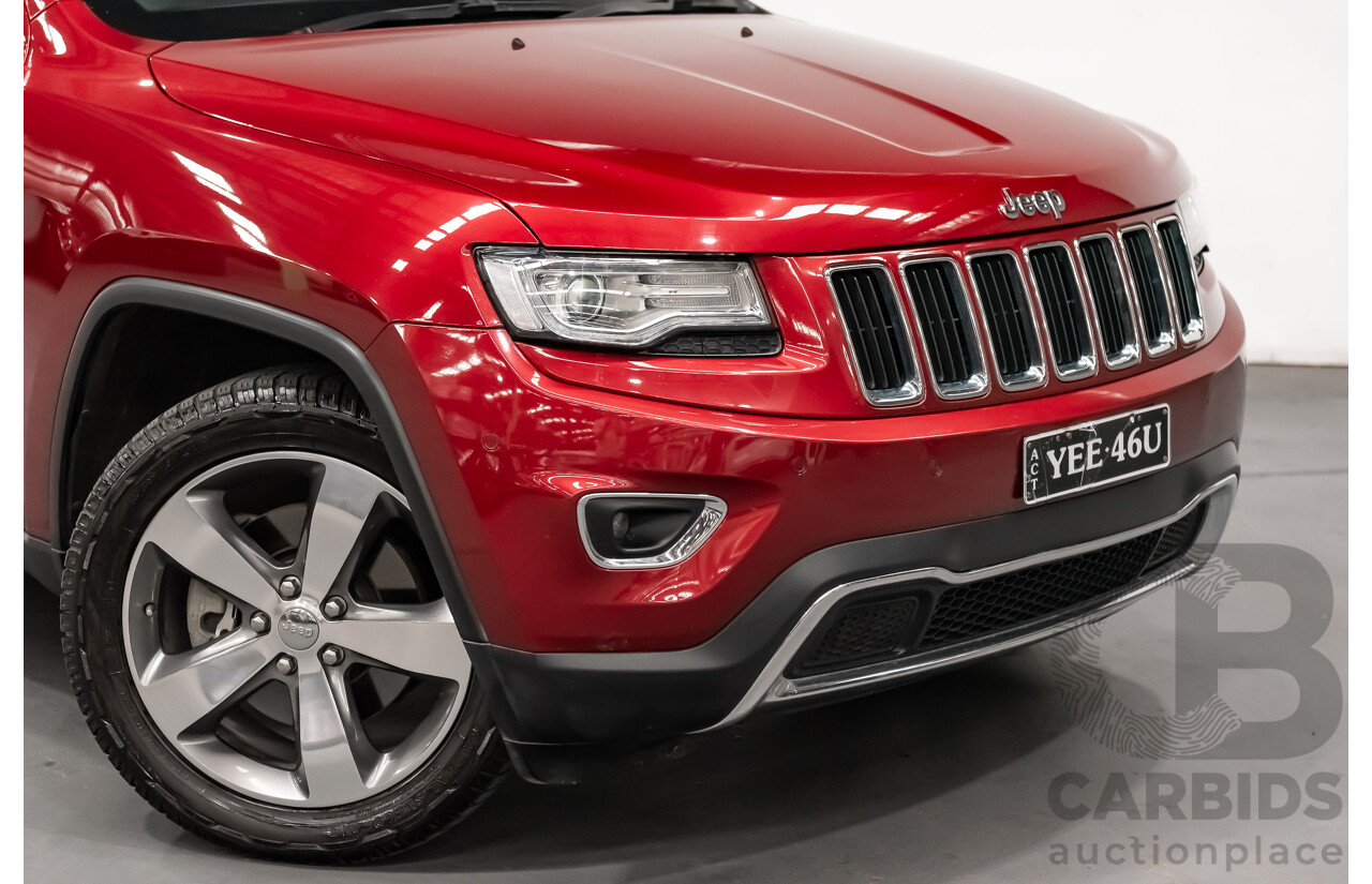 10/2013 Jeep Grand Cherokee Limited (4x4) WK MY14 4d Wagon Metallic Red Turbo Diesel V6 3.0L