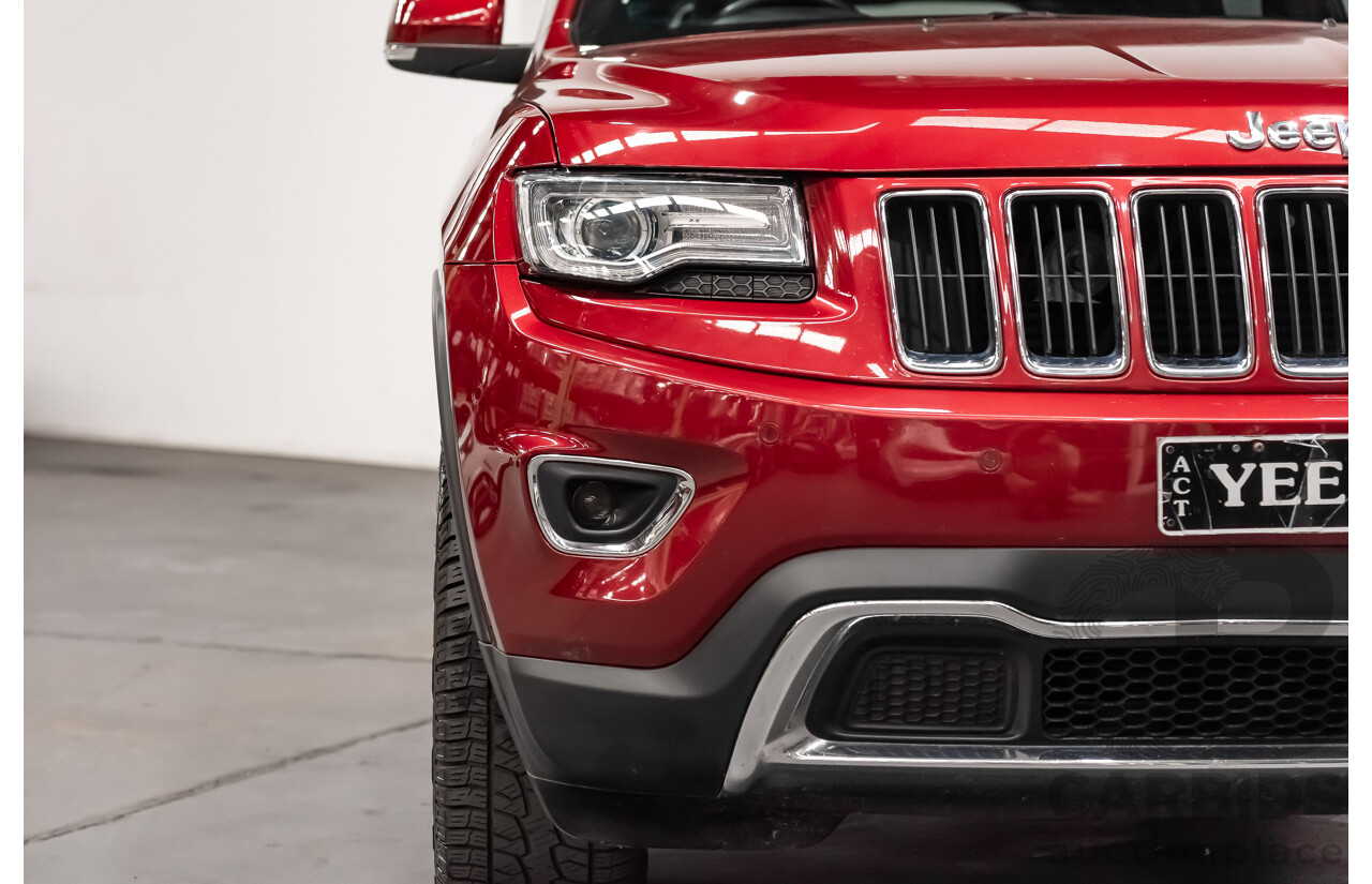 10/2013 Jeep Grand Cherokee Limited (4x4) WK MY14 4d Wagon Metallic Red Turbo Diesel V6 3.0L