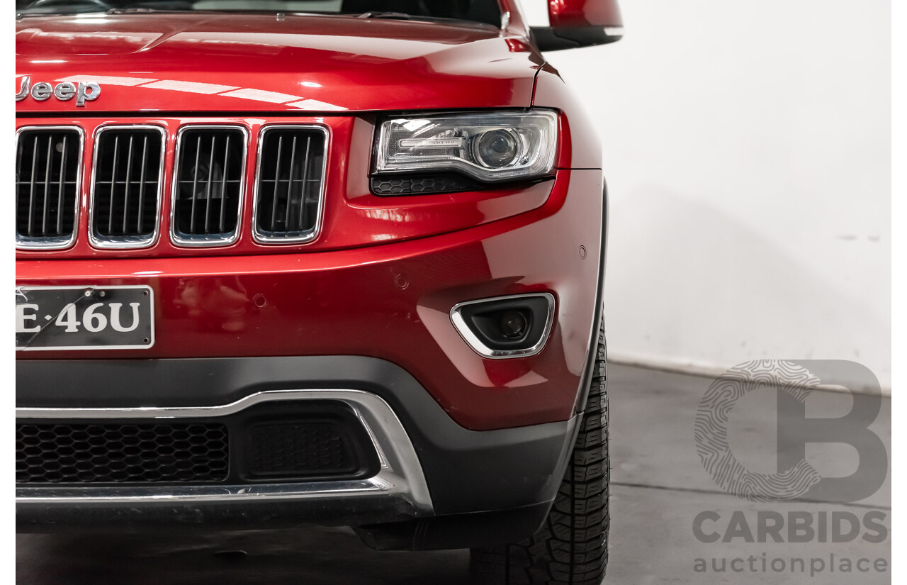 10/2013 Jeep Grand Cherokee Limited (4x4) WK MY14 4d Wagon Metallic Red Turbo Diesel V6 3.0L