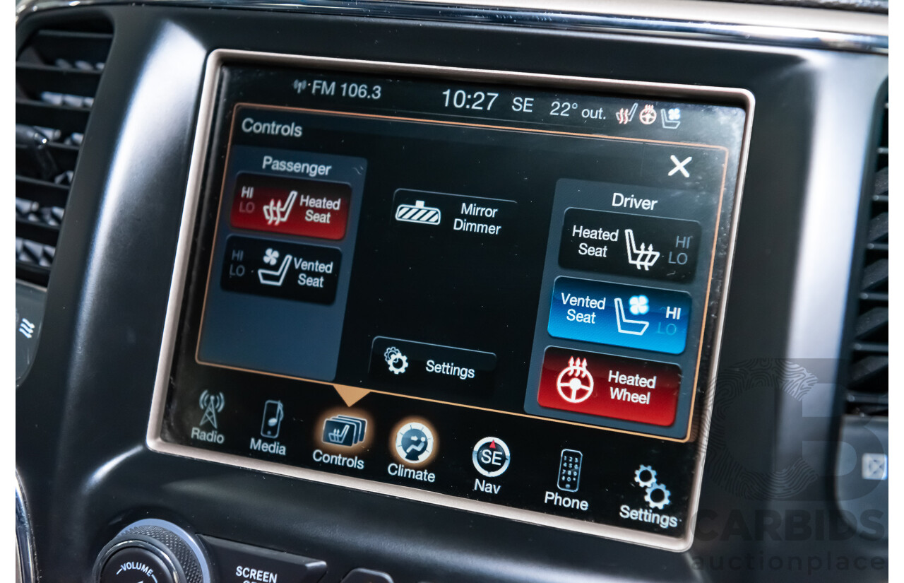 10/2013 Jeep Grand Cherokee Limited (4x4) WK MY14 4d Wagon Metallic Red Turbo Diesel V6 3.0L