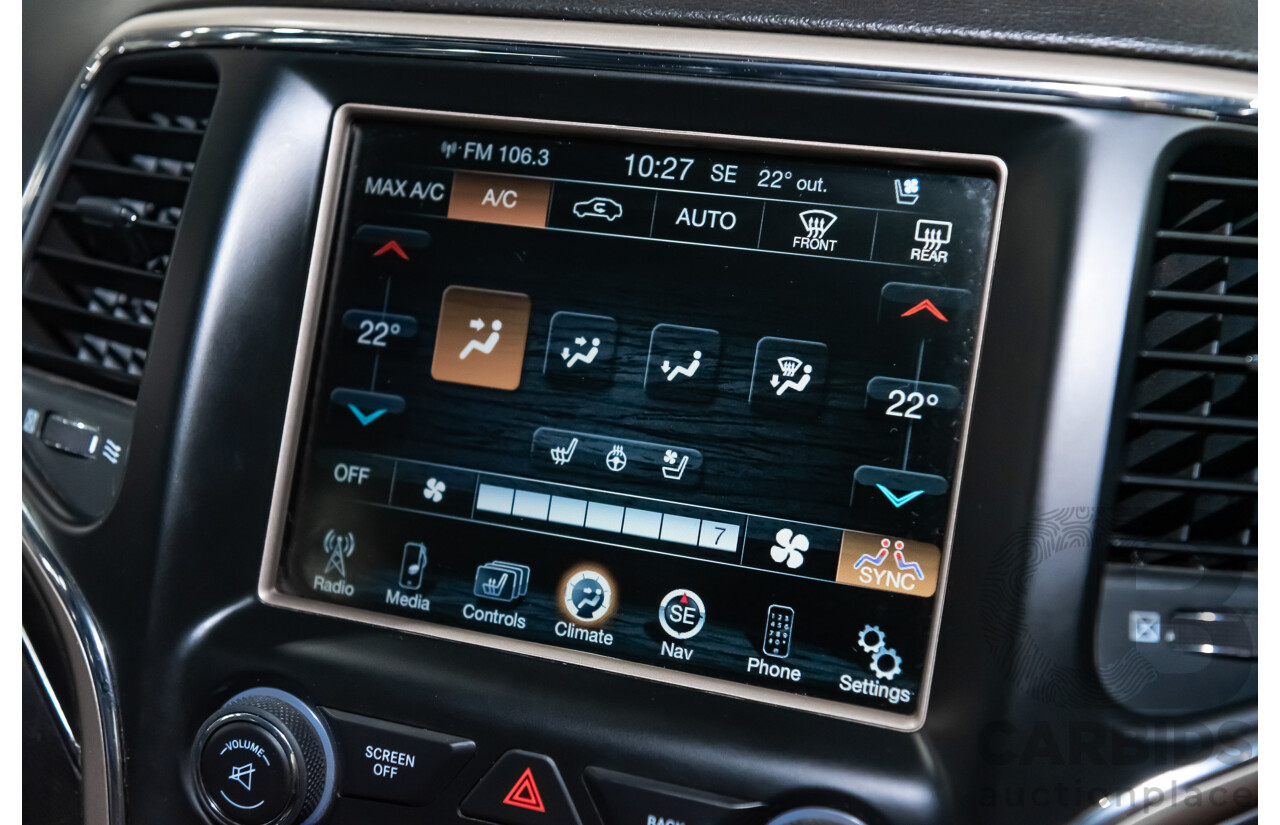 10/2013 Jeep Grand Cherokee Limited (4x4) WK MY14 4d Wagon Metallic Red Turbo Diesel V6 3.0L