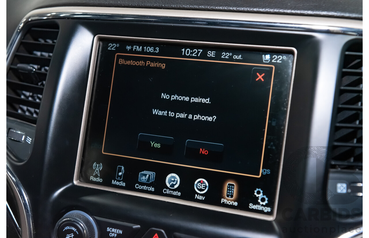 10/2013 Jeep Grand Cherokee Limited (4x4) WK MY14 4d Wagon Metallic Red Turbo Diesel V6 3.0L