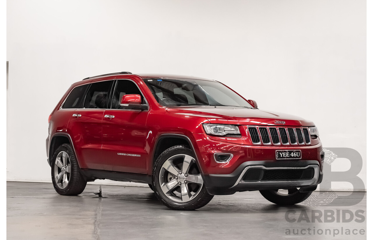 10/2013 Jeep Grand Cherokee Limited (4x4) WK MY14 4d Wagon Metallic Red Turbo Diesel V6 3.0L