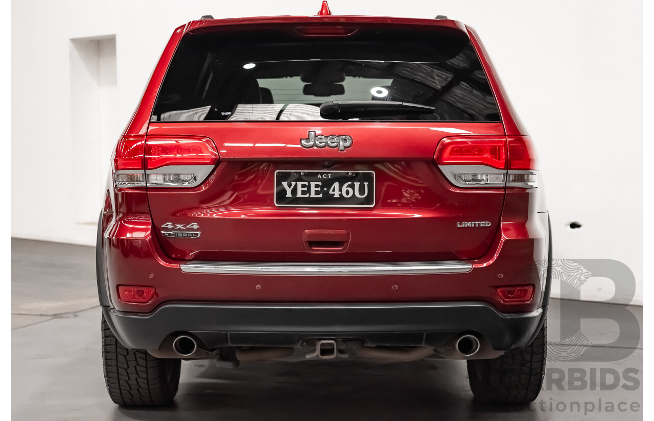 10/2013 Jeep Grand Cherokee Limited (4x4) WK MY14 4d Wagon Metallic Red Turbo Diesel V6 3.0L