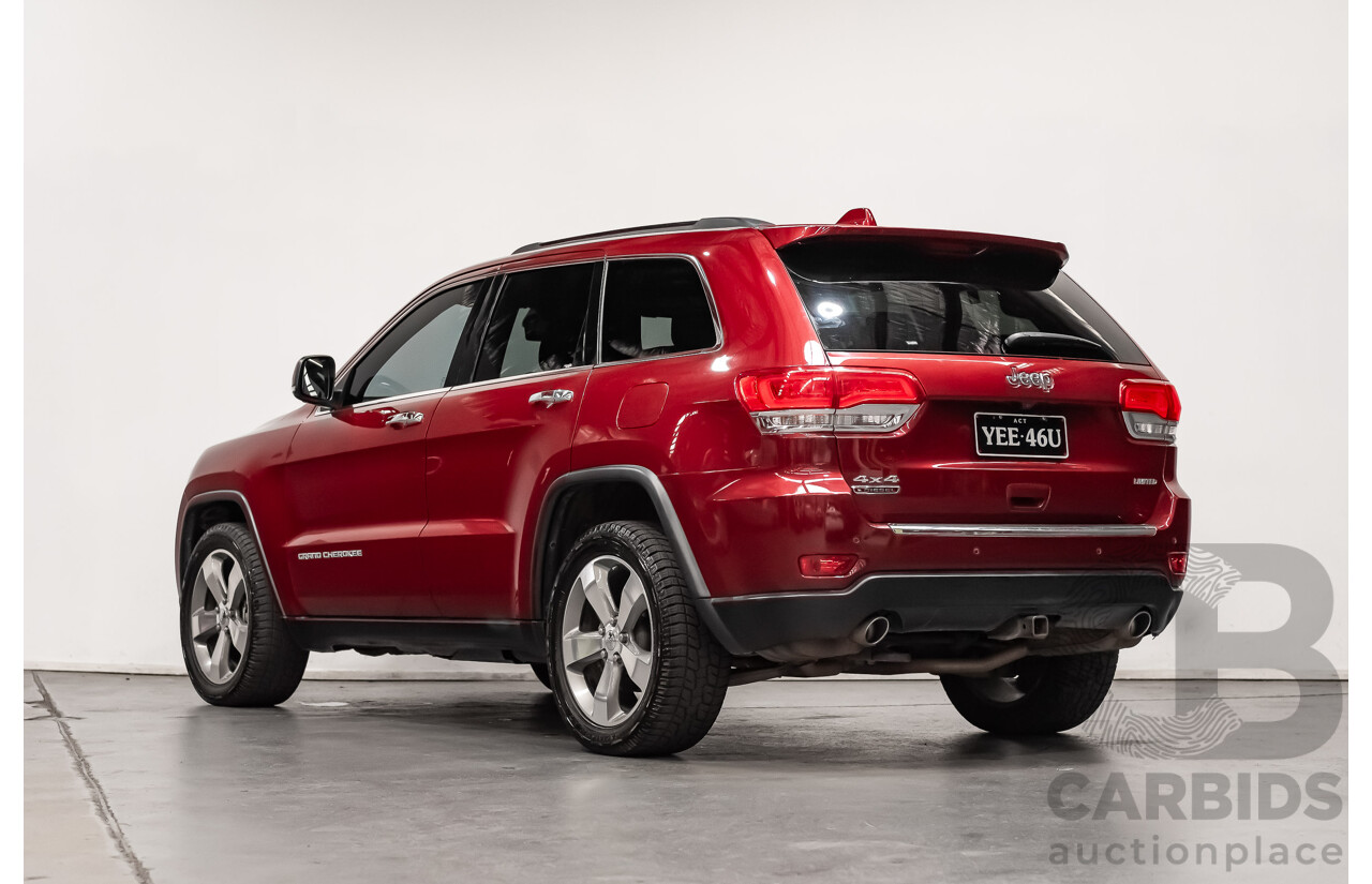 10/2013 Jeep Grand Cherokee Limited (4x4) WK MY14 4d Wagon Metallic Red Turbo Diesel V6 3.0L