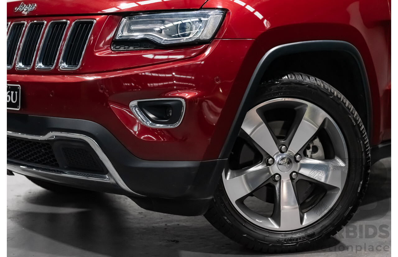 10/2013 Jeep Grand Cherokee Limited (4x4) WK MY14 4d Wagon Metallic Red Turbo Diesel V6 3.0L