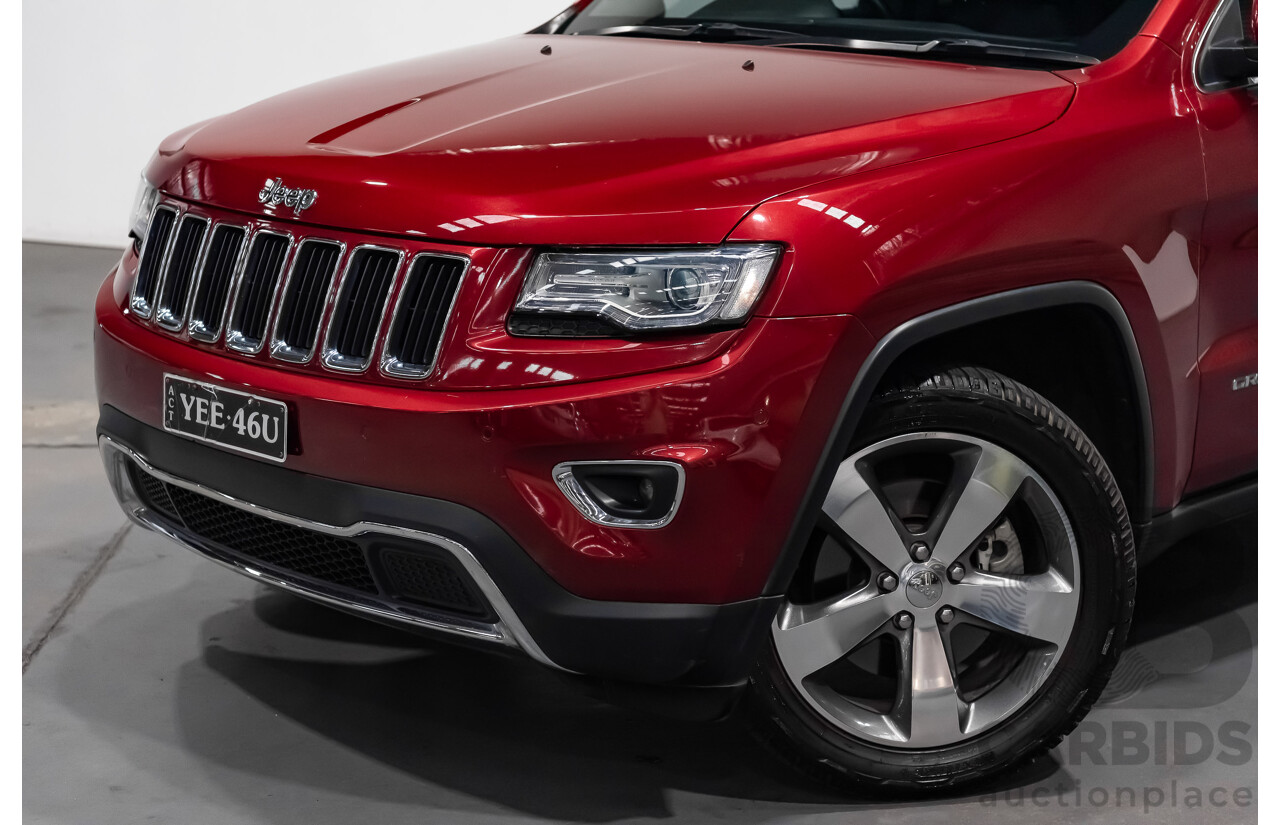 10/2013 Jeep Grand Cherokee Limited (4x4) WK MY14 4d Wagon Metallic Red Turbo Diesel V6 3.0L