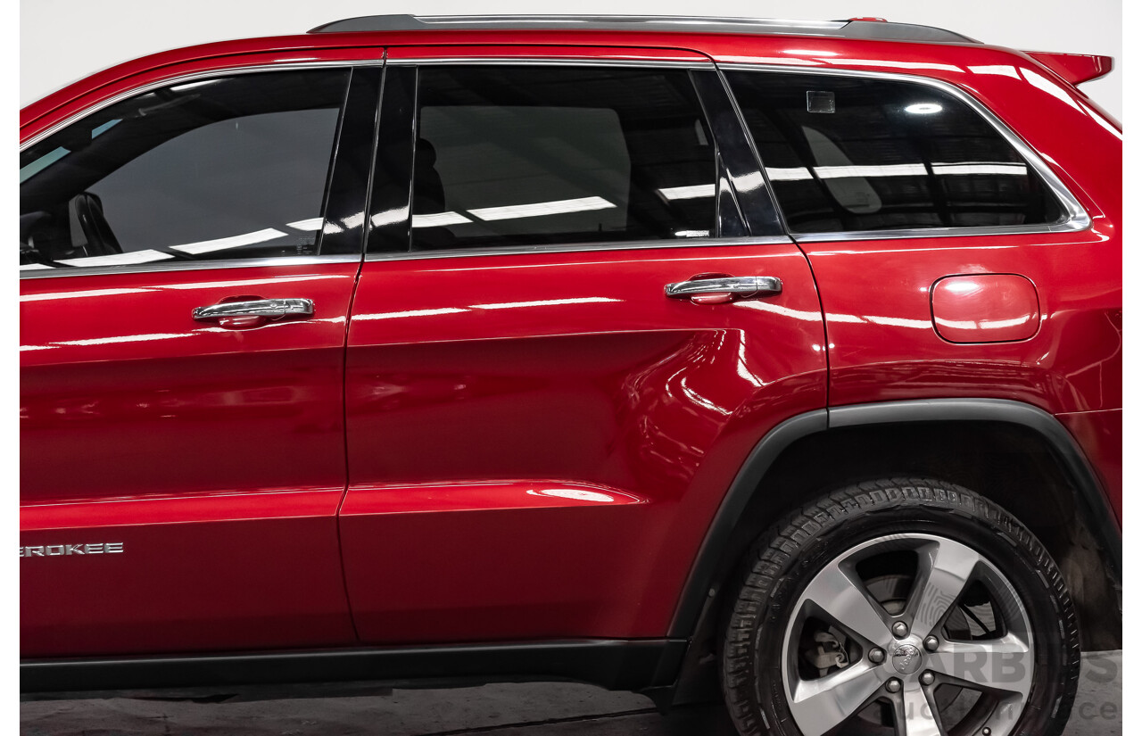10/2013 Jeep Grand Cherokee Limited (4x4) WK MY14 4d Wagon Metallic Red Turbo Diesel V6 3.0L