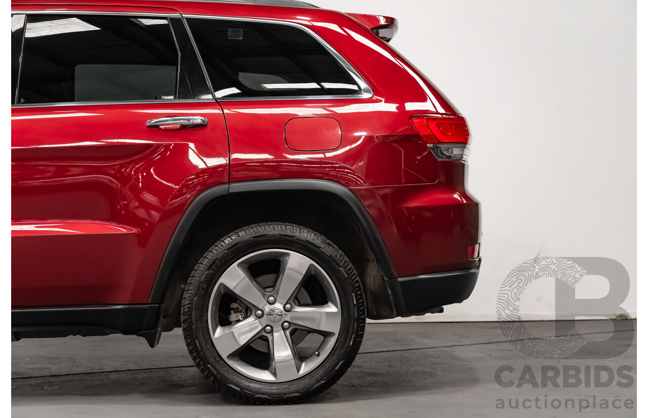 10/2013 Jeep Grand Cherokee Limited (4x4) WK MY14 4d Wagon Metallic Red Turbo Diesel V6 3.0L