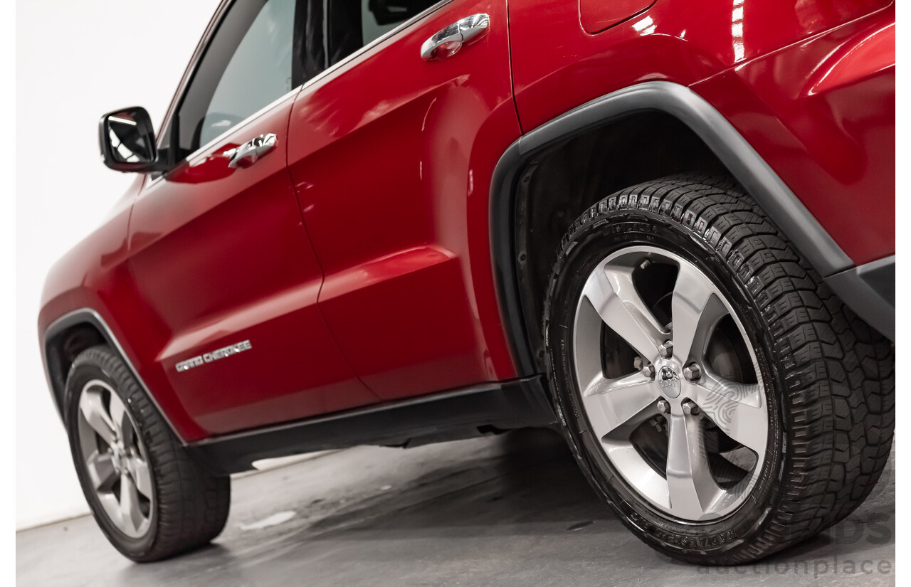 10/2013 Jeep Grand Cherokee Limited (4x4) WK MY14 4d Wagon Metallic Red Turbo Diesel V6 3.0L