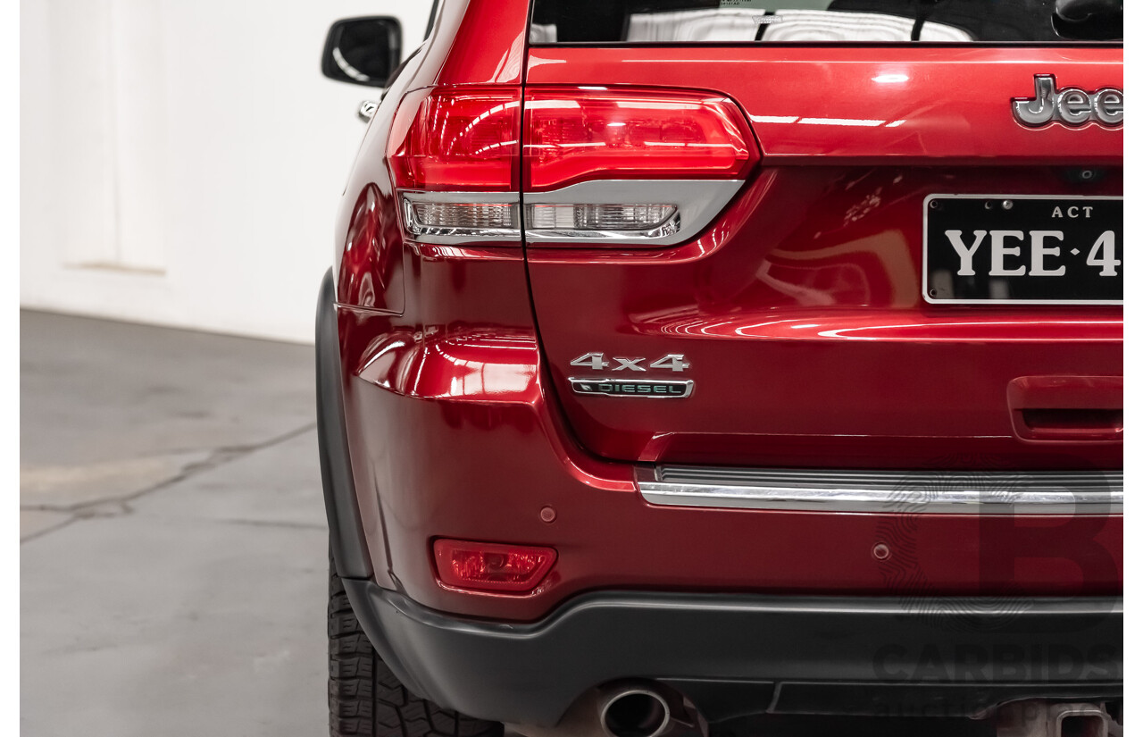10/2013 Jeep Grand Cherokee Limited (4x4) WK MY14 4d Wagon Metallic Red Turbo Diesel V6 3.0L