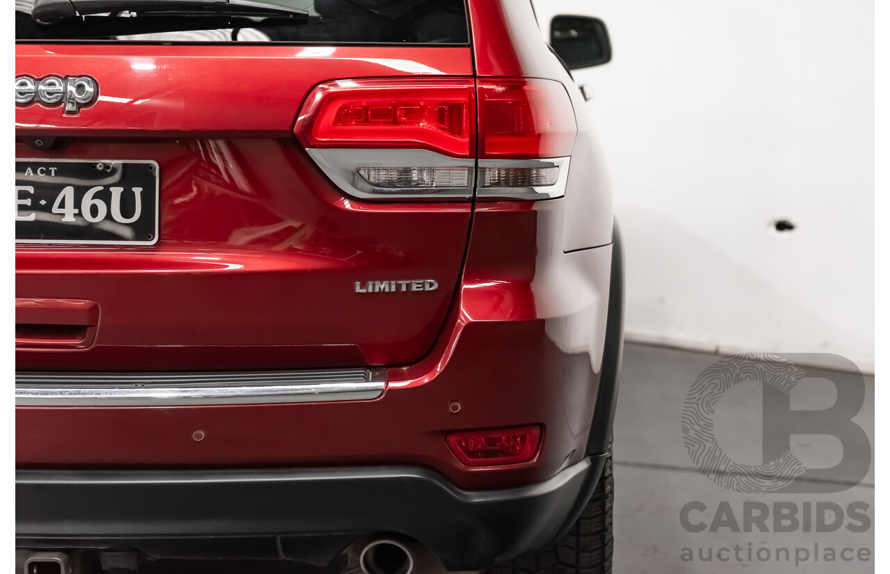 10/2013 Jeep Grand Cherokee Limited (4x4) WK MY14 4d Wagon Metallic Red Turbo Diesel V6 3.0L