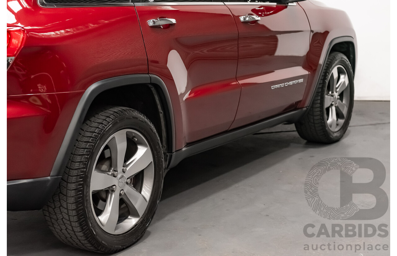 10/2013 Jeep Grand Cherokee Limited (4x4) WK MY14 4d Wagon Metallic Red Turbo Diesel V6 3.0L