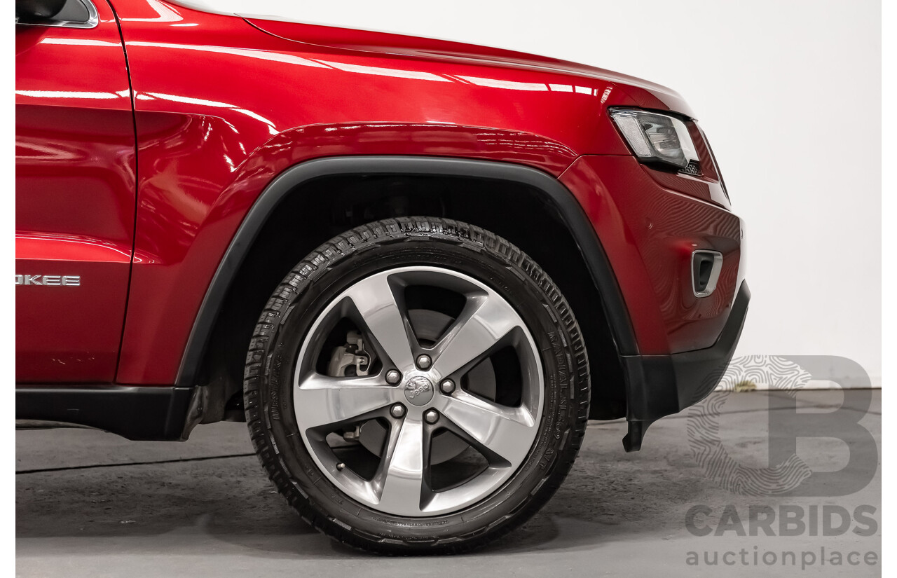 10/2013 Jeep Grand Cherokee Limited (4x4) WK MY14 4d Wagon Metallic Red Turbo Diesel V6 3.0L