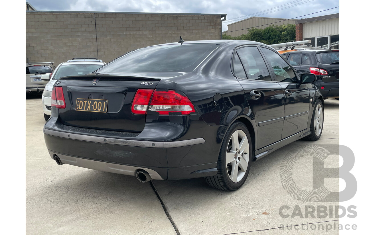 07/07 Saab 9-3 AERO FWD MY07 4D Sedan Black 2.8L