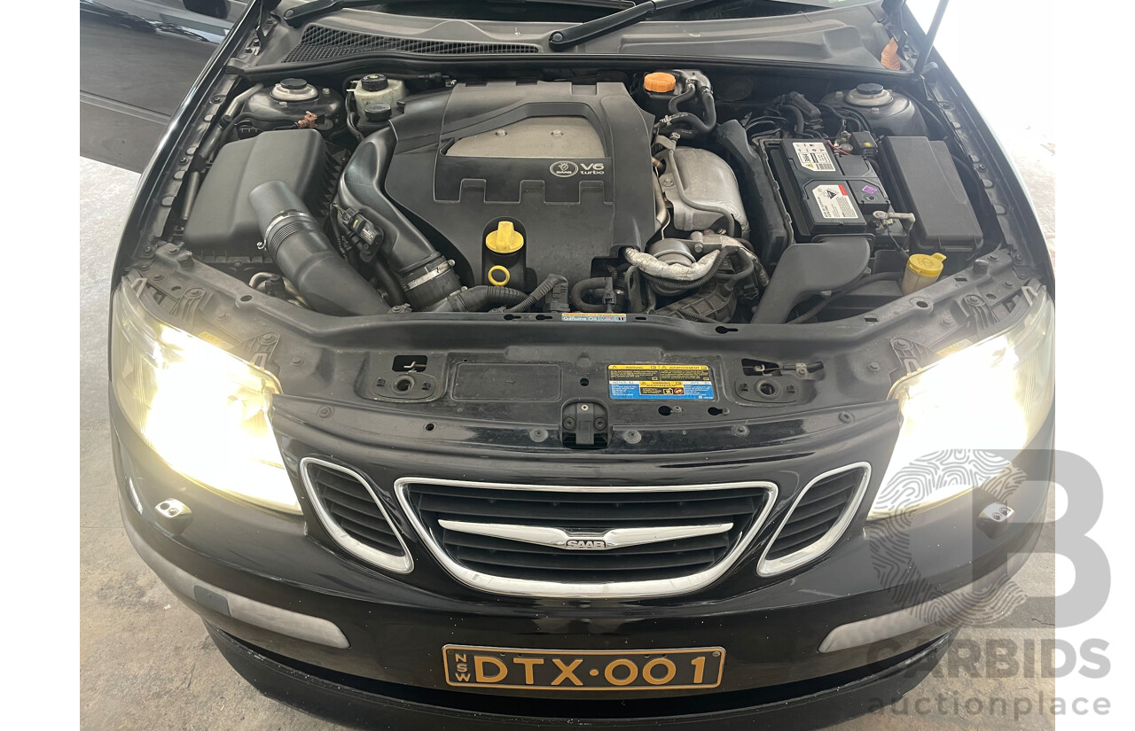 07/07 Saab 9-3 AERO FWD MY07 4D Sedan Black 2.8L