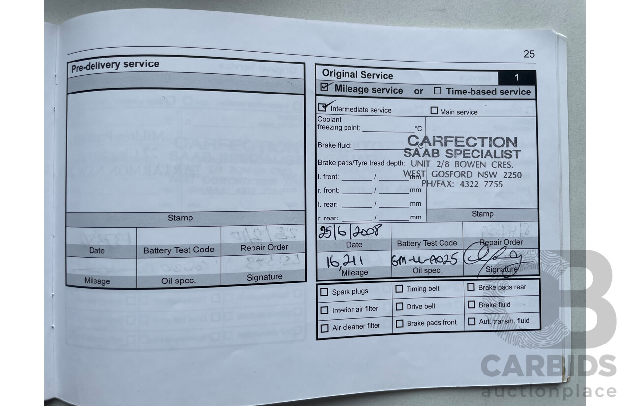 07/07 Saab 9-3 AERO FWD MY07 4D Sedan Black 2.8L