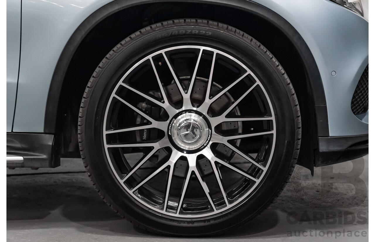 10/2016 Mercedes Benz GLE 350d 4matic (AWD) 292 4d Coupe Diamond Silver Metallic Turbo Diesel V6 3.0L