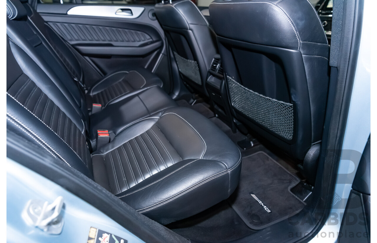 10/2016 Mercedes Benz GLE 350d 4matic (AWD) 292 4d Coupe Diamond Silver Metallic Turbo Diesel V6 3.0L