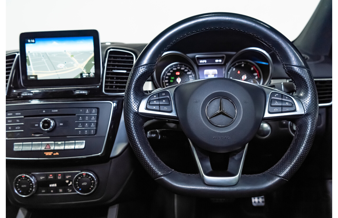 10/2016 Mercedes Benz GLE 350d 4matic (AWD) 292 4d Coupe Diamond Silver Metallic Turbo Diesel V6 3.0L