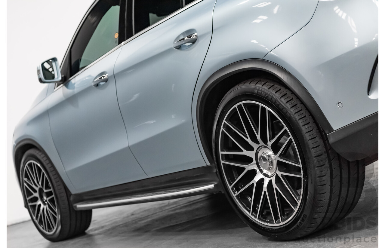 10/2016 Mercedes Benz GLE 350d 4matic (AWD) 292 4d Coupe Diamond Silver Metallic Turbo Diesel V6 3.0L