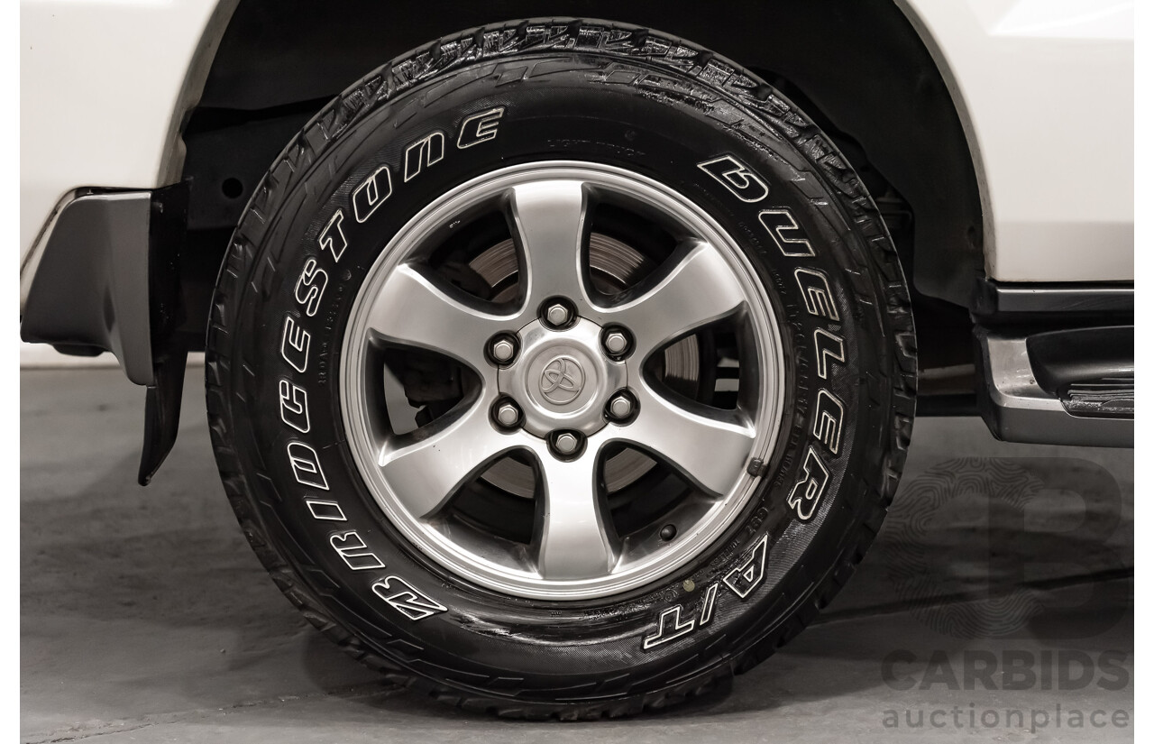 1/2008 Toyota Landcruiser Prado VX (4x4) KDJ120R 07 UPGRADE 4d Wagon White Turbo Diesel 3.0L - 8 Seater