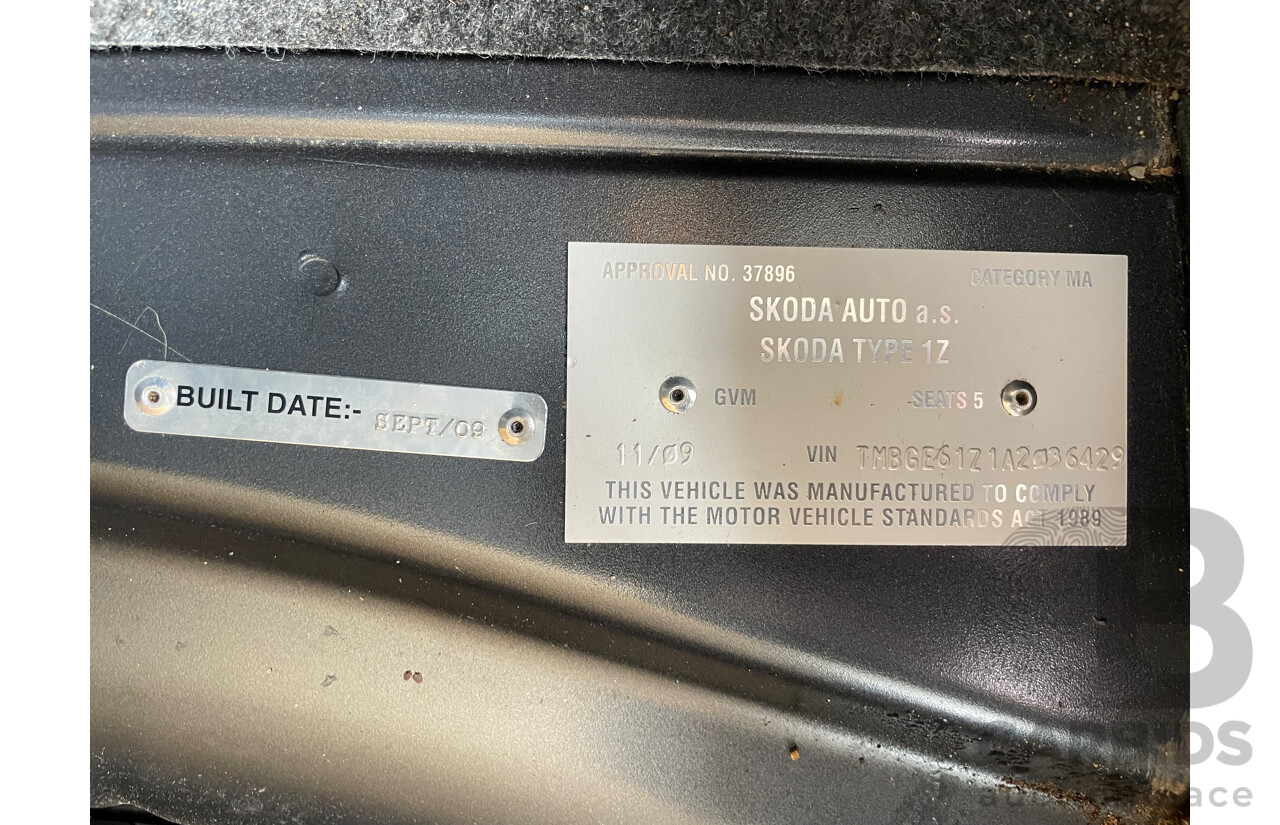 11/09 Skoda Octavia 2.0 TDI FWD 1Z MY10 4D Wagon Grey 2.0L