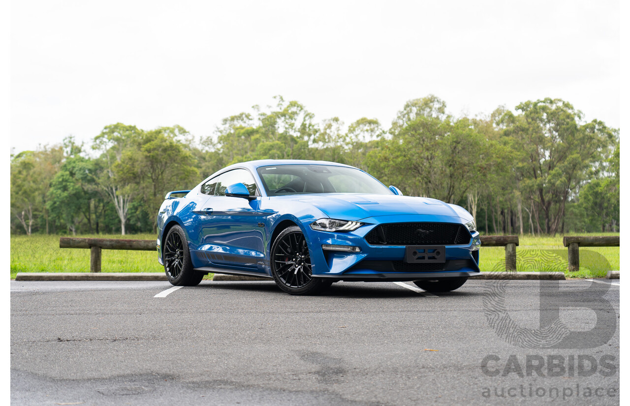 3/2021 Ford Mustang GT Fastback FN MY21 2d Coupe Velocity Blue V8 5.0L