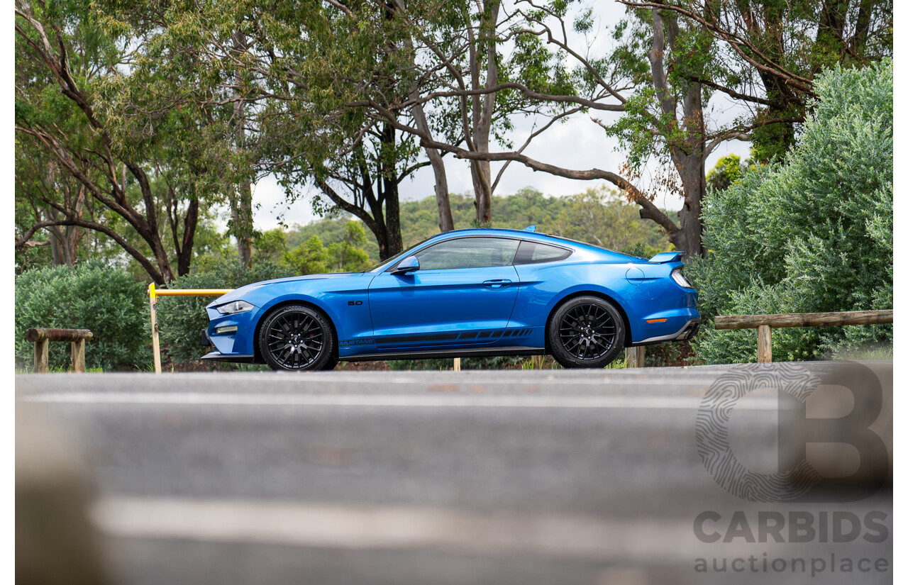 3/2021 Ford Mustang GT Fastback FN MY21 2d Coupe Velocity Blue V8 5.0L