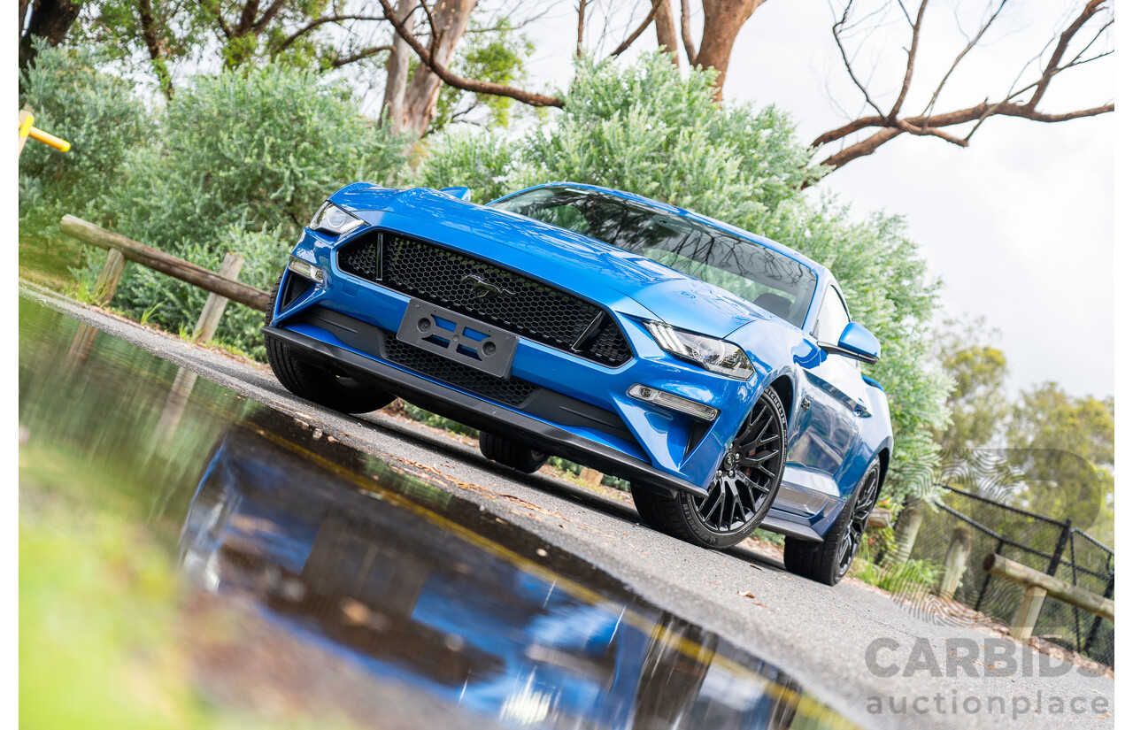 3/2021 Ford Mustang GT Fastback FN MY21 2d Coupe Velocity Blue V8 5.0L
