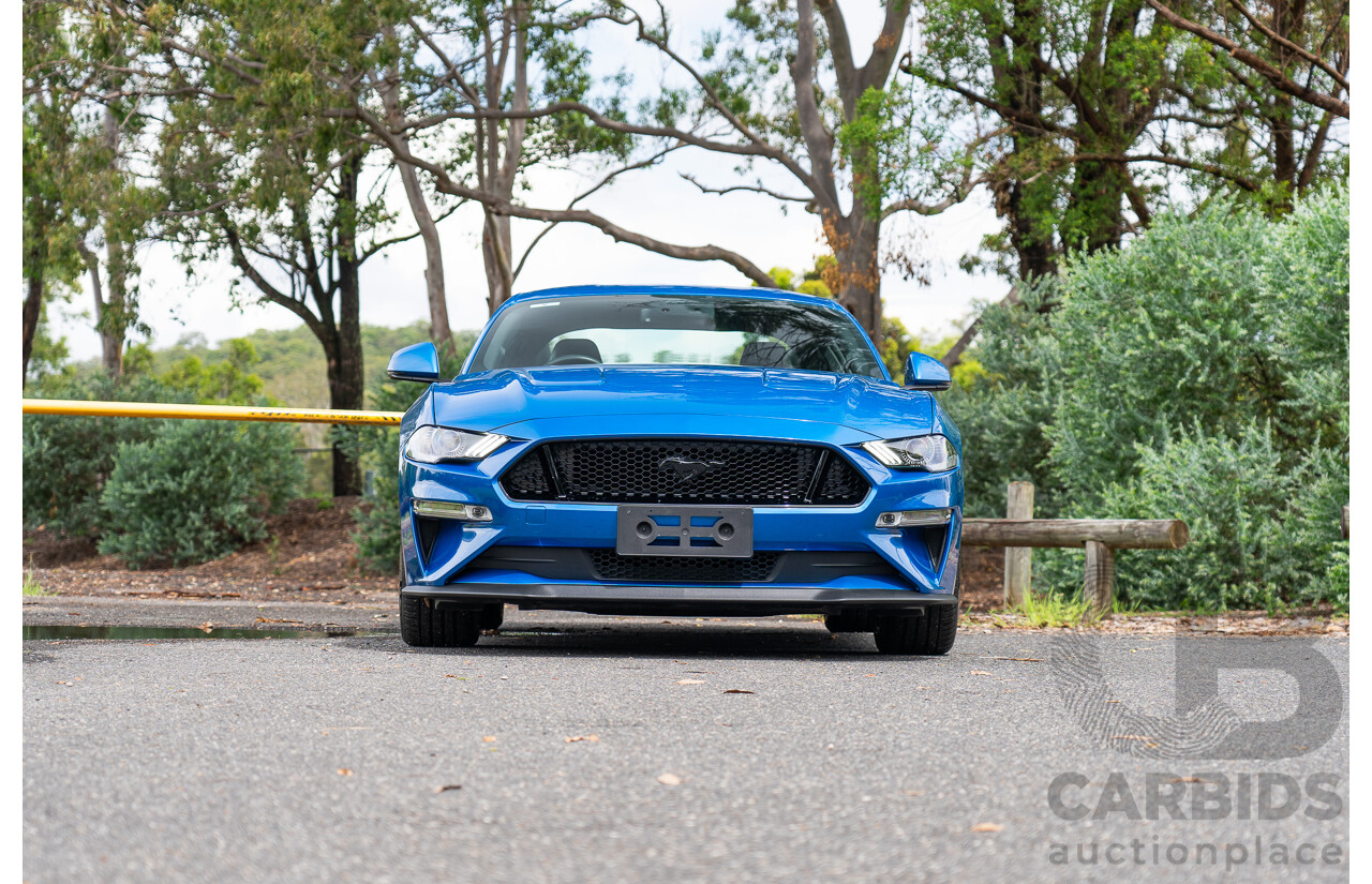 3/2021 Ford Mustang GT Fastback FN MY21 2d Coupe Velocity Blue V8 5.0L