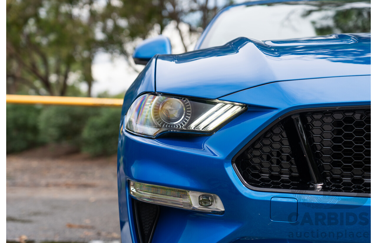 3/2021 Ford Mustang GT Fastback FN MY21 2d Coupe Velocity Blue V8 5.0L