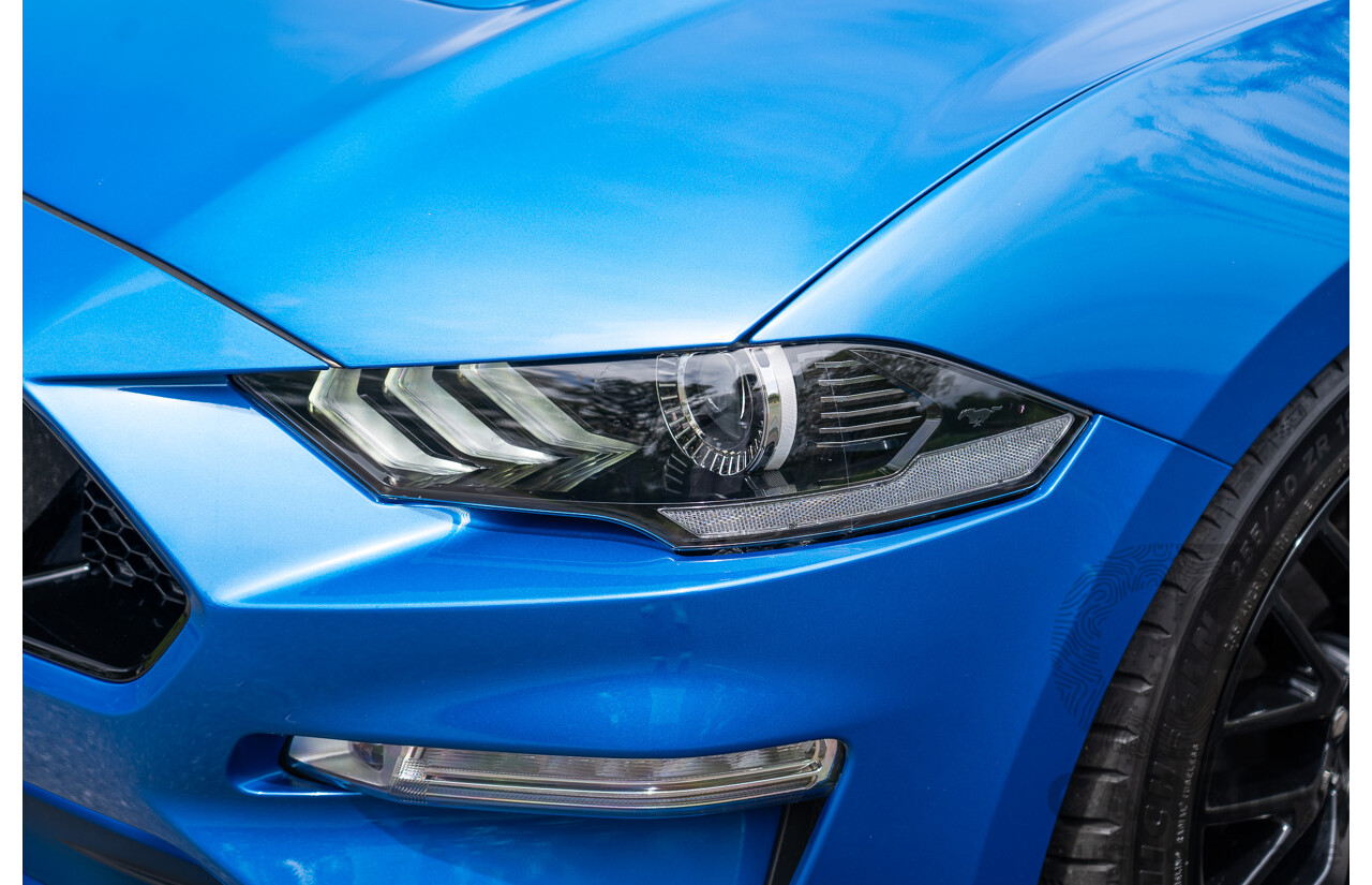 3/2021 Ford Mustang GT Fastback FN MY21 2d Coupe Velocity Blue V8 5.0L