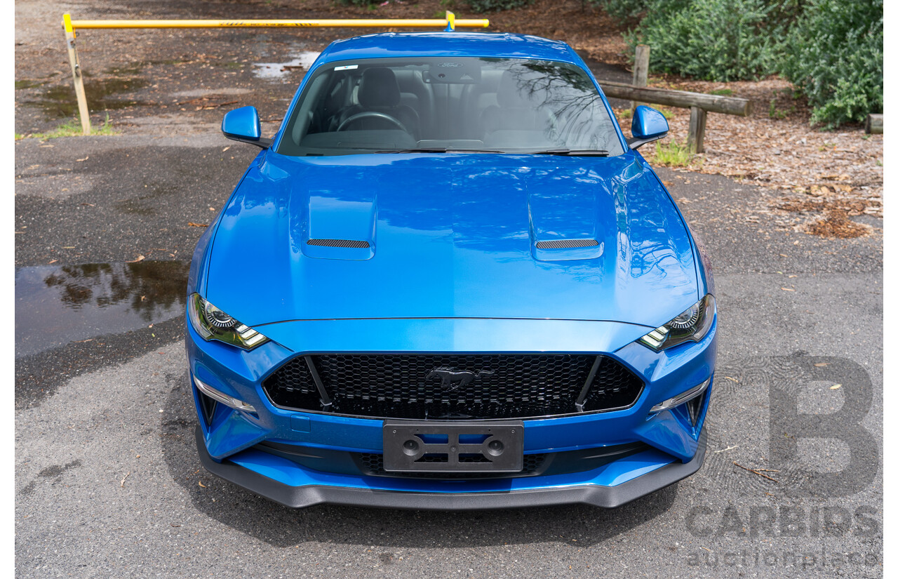 3/2021 Ford Mustang GT Fastback FN MY21 2d Coupe Velocity Blue V8 5.0L