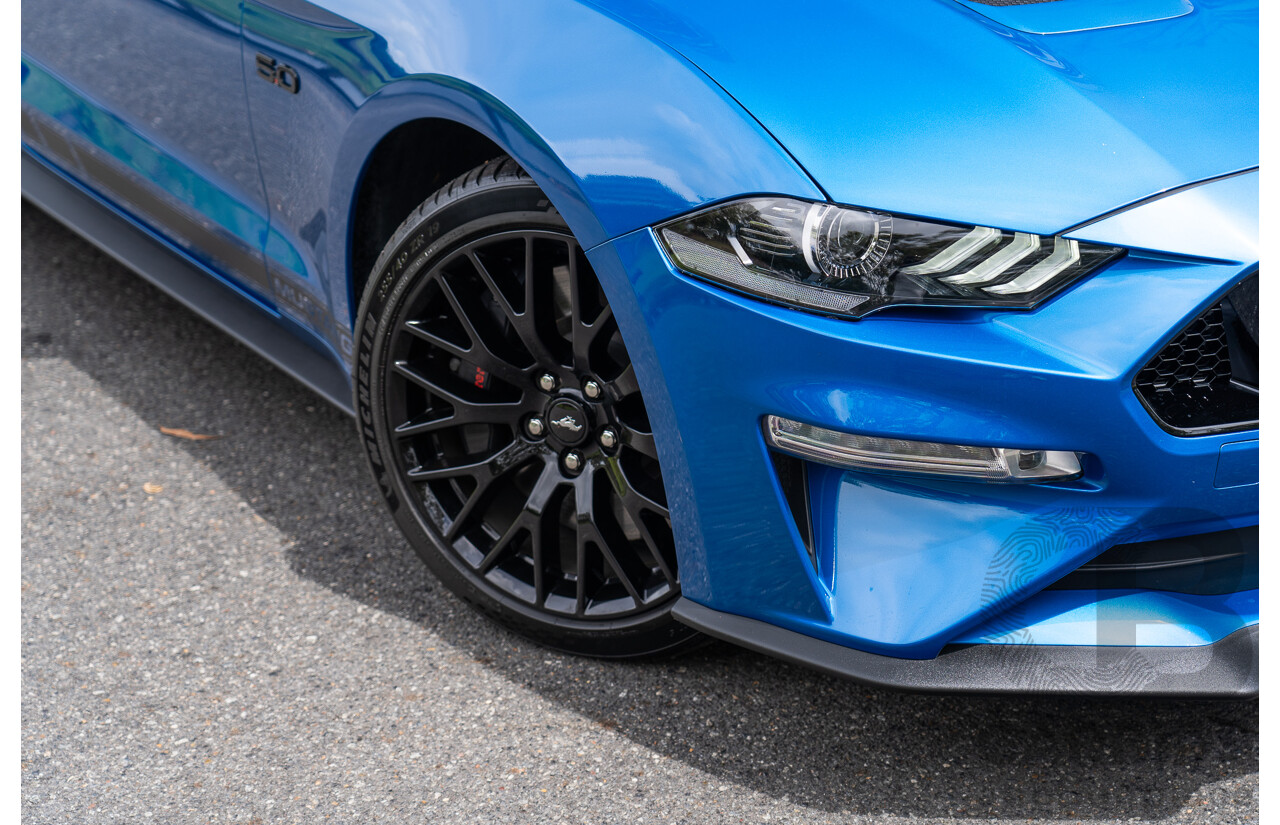 3/2021 Ford Mustang GT Fastback FN MY21 2d Coupe Velocity Blue V8 5.0L