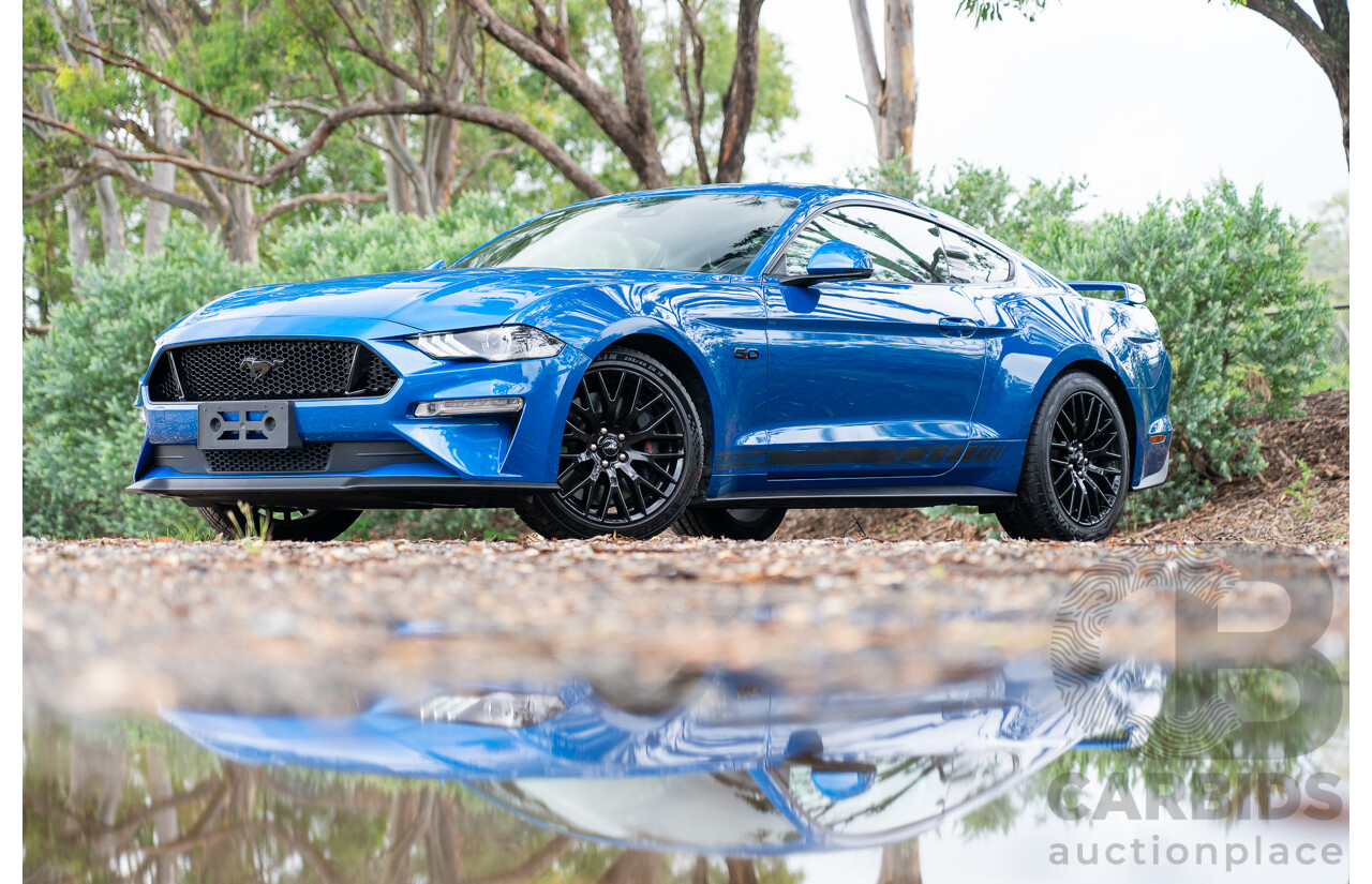 3/2021 Ford Mustang GT Fastback FN MY21 2d Coupe Velocity Blue V8 5.0L