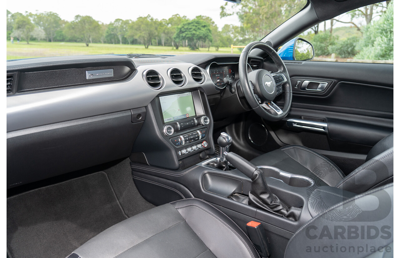 3/2021 Ford Mustang GT Fastback FN MY21 2d Coupe Velocity Blue V8 5.0L