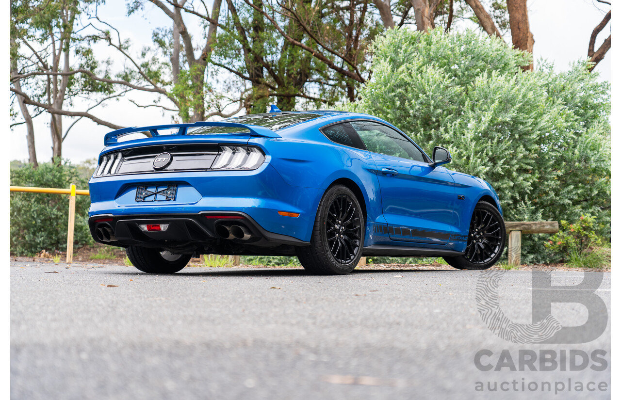 3/2021 Ford Mustang GT Fastback FN MY21 2d Coupe Velocity Blue V8 5.0L