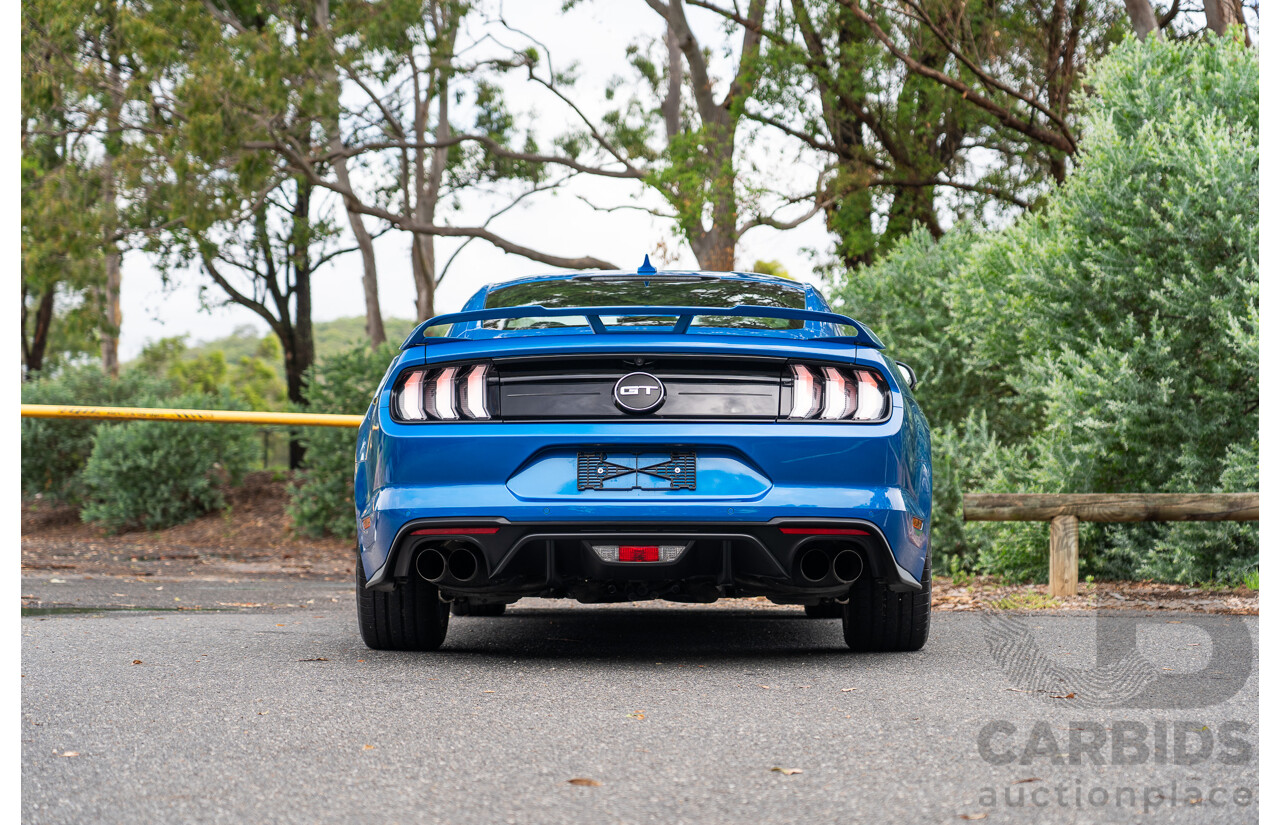3/2021 Ford Mustang GT Fastback FN MY21 2d Coupe Velocity Blue V8 5.0L