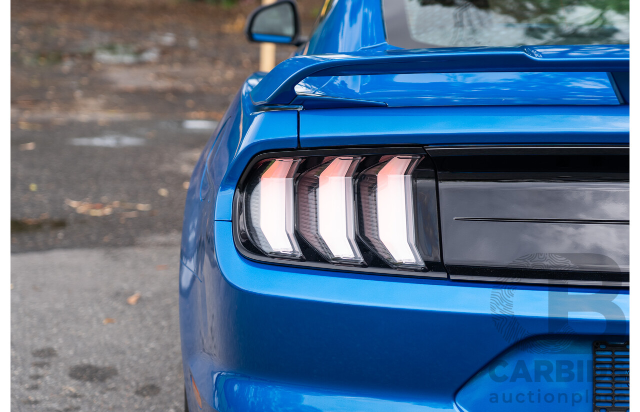 3/2021 Ford Mustang GT Fastback FN MY21 2d Coupe Velocity Blue V8 5.0L