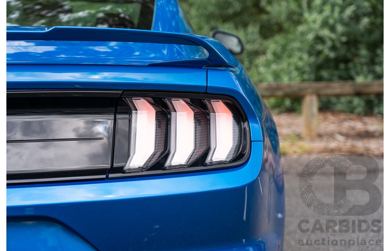 3/2021 Ford Mustang GT Fastback FN MY21 2d Coupe Velocity Blue V8 5.0L
