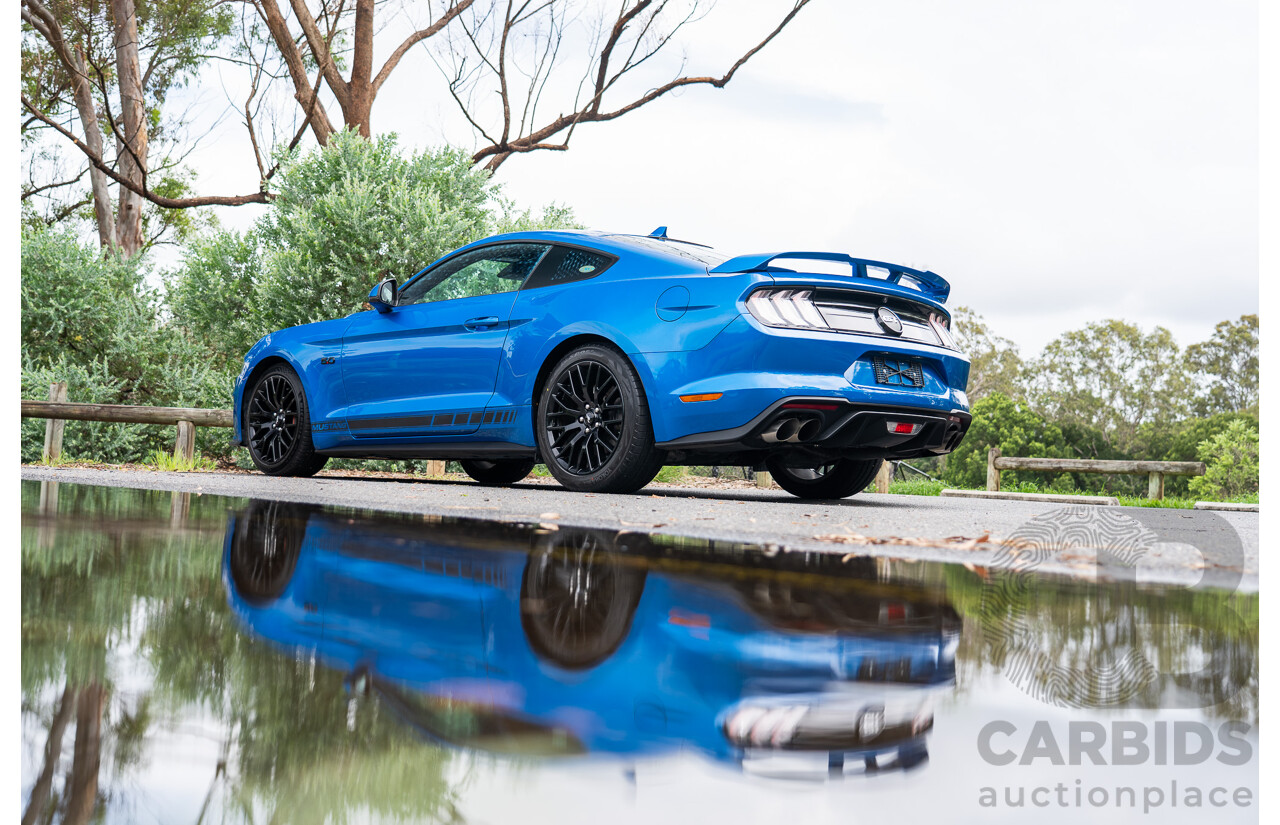3/2021 Ford Mustang GT Fastback FN MY21 2d Coupe Velocity Blue V8 5.0L