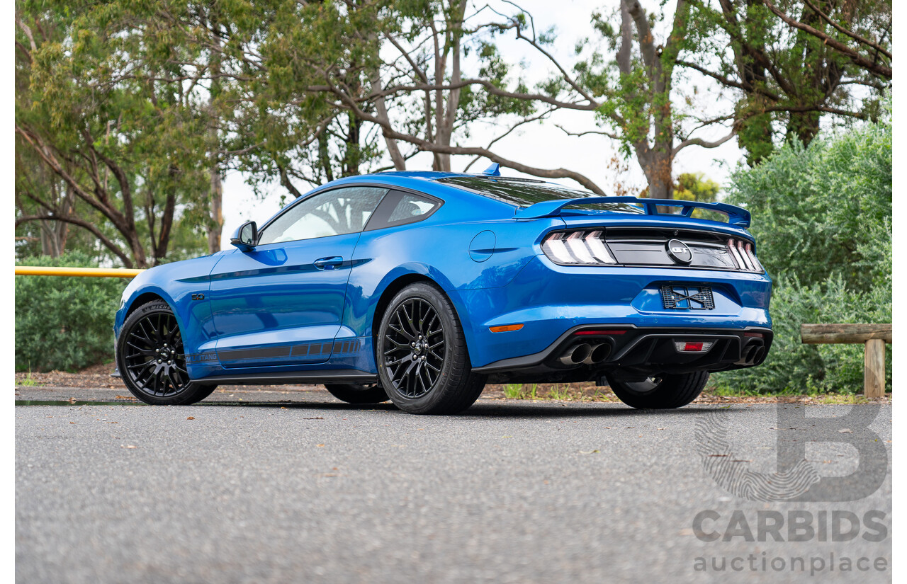 3/2021 Ford Mustang GT Fastback FN MY21 2d Coupe Velocity Blue V8 5.0L