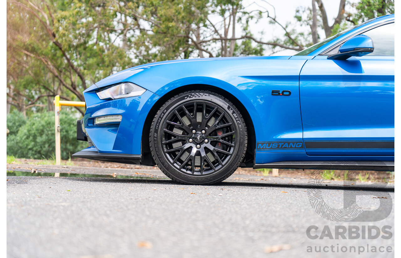 3/2021 Ford Mustang GT Fastback FN MY21 2d Coupe Velocity Blue V8 5.0L