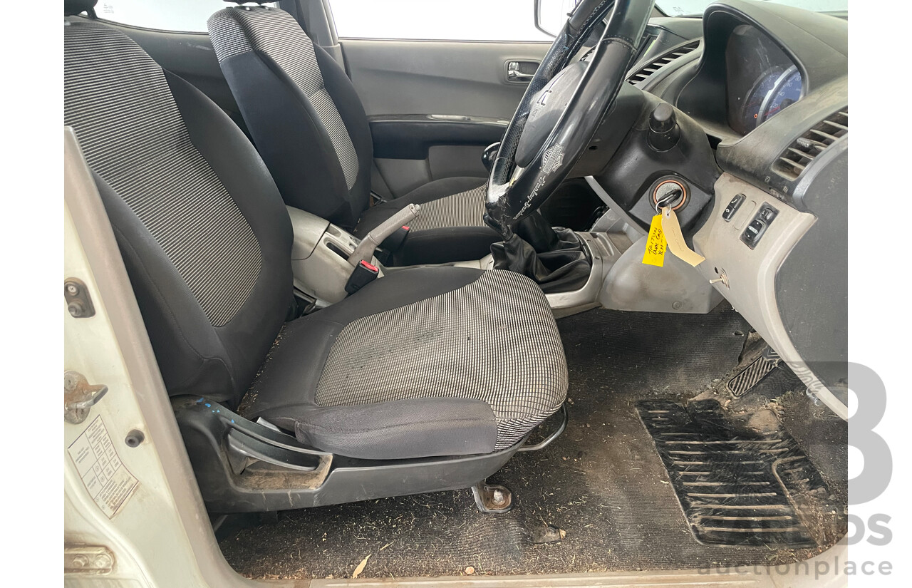 06/07 Mitsubishi Triton GLX-R (4x4) 4x4 ML Double Cab Utility White 3.2L