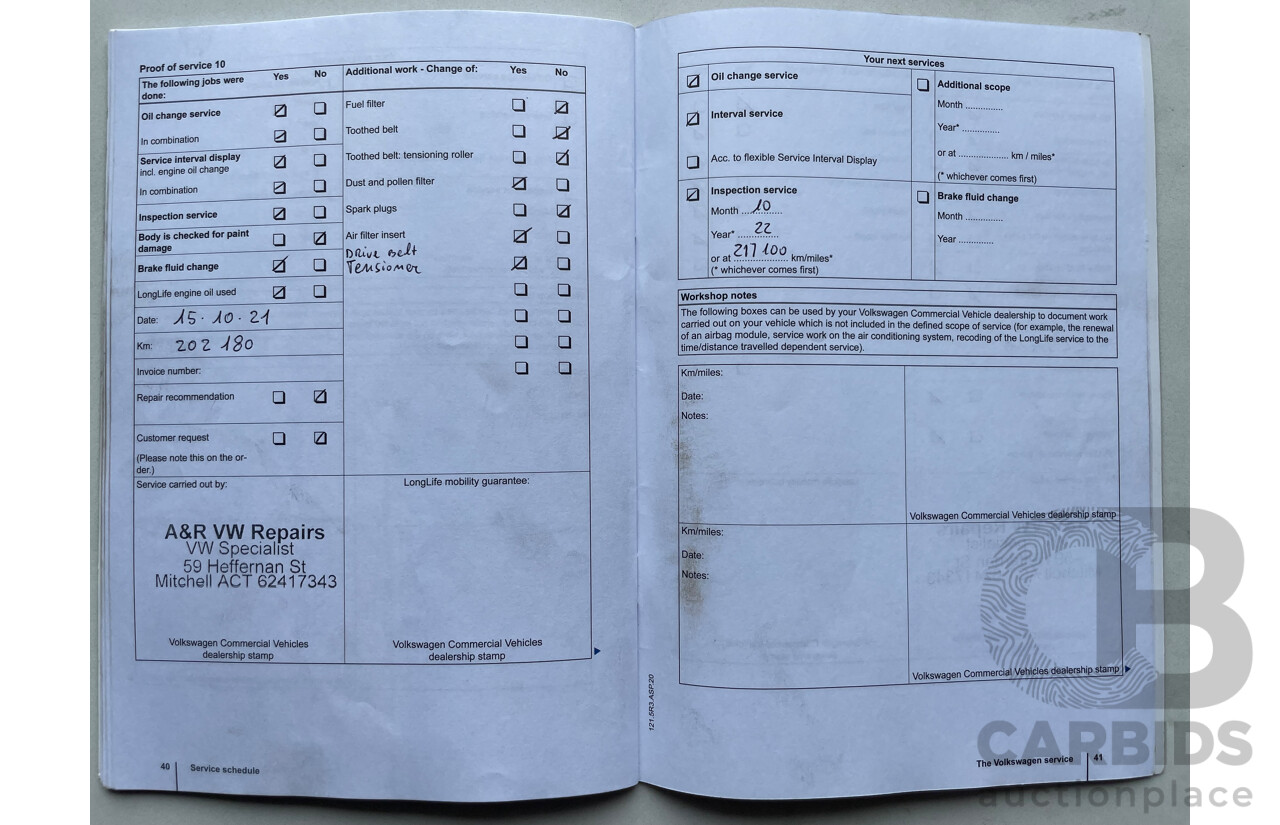 11/12 Volkswagen Amarok TDI420 (4x4) 4x4 2H MY12.5 Dual C/Chas White 2.0L