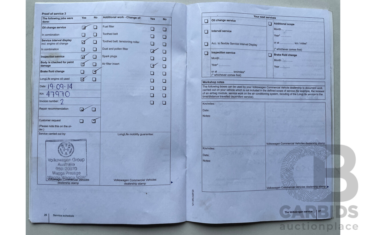 11/12 Volkswagen Amarok TDI420 (4x4) 4x4 2H MY12.5 Dual C/Chas White 2.0L