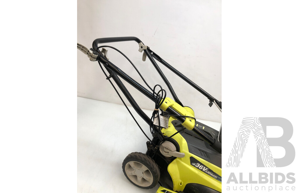 Ryobi RLM36B40H. Electric Lawn Mower with 36V Single Battery Charger